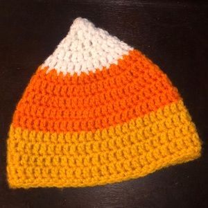 Cute candy corn inspired beanie. Perfect for Halloween season. Handmade. NWOT